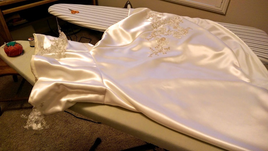 sew a wedding skirt